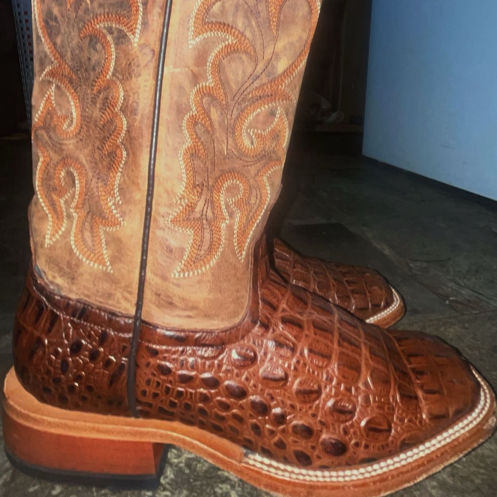 Horse power Men’s Nile Croc Western boots/Square toe